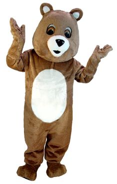 T0051 Brown Bear Mascot (Thermolite) Outdoor Party Outfits, Advertising Clothing, Bear Mascot, Animal Mascot, Business Colors, Bear Animal, Bear Cub, Bear Cubs, Bear Stuffed Animal