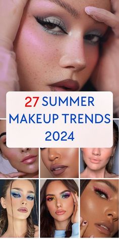 Trends Summer 2024, Summer Makeup Trends, Top Makeup, Chic Makeup, Trends For 2024, Top Makeup Products, Blue Eyeshadow, 2024 Trends, Trends 2024