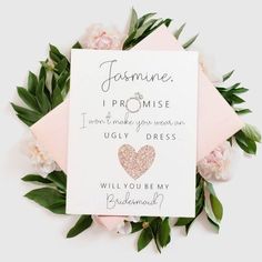 Easy to Mail Bridesmaid Proposals Under $15 Glitter Ring, Growth Motivation, Be My Bridesmaid Cards, Wine Night