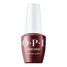 P40 Como Se Llama Intelli-Gel by OPI Sophisticated Manicure, Gel Color, Burgundy Red, Color Swatches, Gel Polish, Manicure, Nail Art, Nails