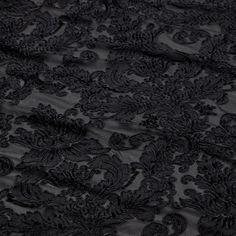 an image of black lace fabric