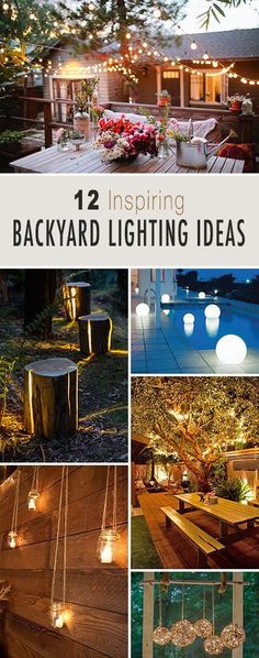 backyard lighting ideas that are easy to do in the garden or yard, and can be used