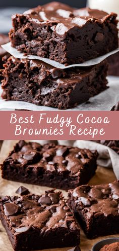 the best fudgey cocoa brownies recipe