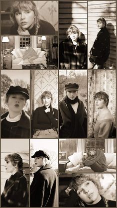 black and white photo collage of people in hats