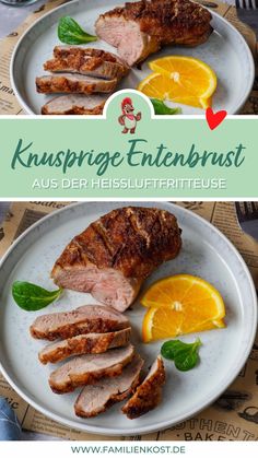 Für eine knusprige Entenbrust aus der Heißluftfritteuse mit zartem Fleisch brauchst du nur 20 Minuten. Damit wird das Festtagsessen zu einem kinderleichten Gericht, bei dem eigentlich nichts schief laufen kann. Familienkost.de, Hauptspeisen Weihnachten, Hauptspeisen mit Fleisch, Hauptspeisen Rezepte Weihnachten, Weihnachtsessen Rezepte, Weihnachtsmenü Rezepte, Festtagsessen Rezepte Weihnachten, Festtagsmenü Weihnachten