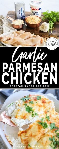 this garlic parmesan chicken is an easy and delicious dinner