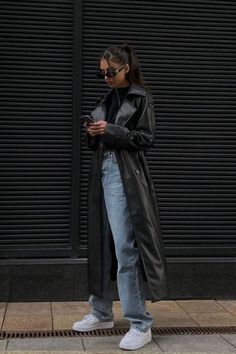 Mantel Outfit, Looks Street Style, Coat Outfits, Looks Chic, Autumn Outfit