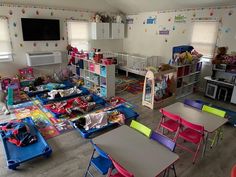 a room filled with lots of toys and furniture