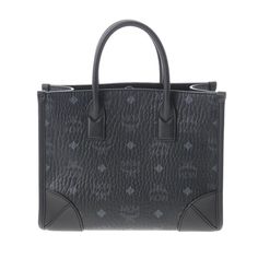 Mcm Tote Bag Leather 2way Shindo Black Silver H: Approx. 19cm X W: Approx. 24cm (Bottom) X D: Approx. 10.5cm Shoulder: Approx. 125.5cm Mcm Tote Bag, Mcm Bags, Tote Bag Leather, Other Woman, Luggage Bags, Silver Color, Black Silver, Leather Bag, Bag Lady