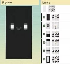 an image of a black door with two faces on the front and one face on the back