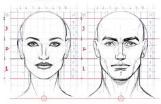 an image of a man's face with different angles and facial features on it