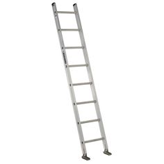 a ladder that is standing up against a white background