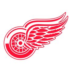 the detroit red wings logo on a white background