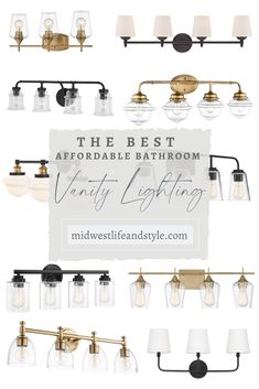 the best bathroom vanity lighting fixtures for every style and budget - conscious space in your home