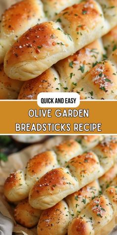 the bread is made with olive garden breadsticks