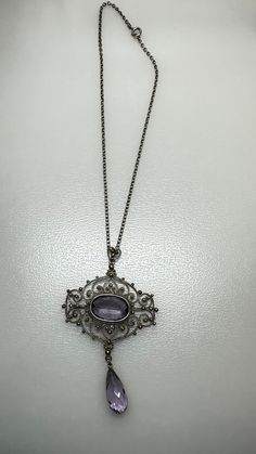 Beautiful Vintage 1930's Sterling Amethyst Statement Necklace in Amazing Condition. Please See Photos for Additional Information. Please Don't Hesitate to Ask Any Questions You Might Have!? Thanks For Looking and Don't Miss Out Bib Necklaces, See Photo, Necklace Etsy, Beauty Book, Statement Necklace, Oxford, Etsy Accessories, Amethyst, Jewelry Necklaces