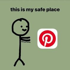 an image of a stick figure with the word'this is my safe place '