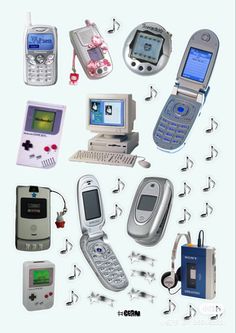 there are many different types of cell phones on this page, including one for the older model