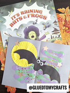 halloween crafts for kids with bats and pumpkins