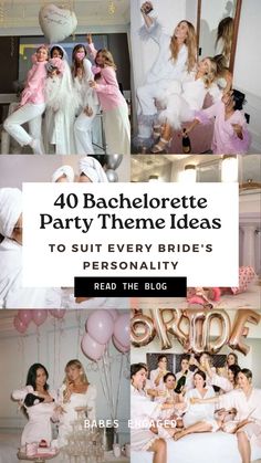 Planning the perfect bachelorette party just got easier! 🎉 Dive into a treasure trove of inspiration with 40 Unique Bachelorette Themes designed to make your pre-wedding celebration absolutely unforgettable! From glamorous glamping adventures to dazzling disco nights and everything in between, we've curated a collection of creative ideas that will take your party to the next level. Whether you're envisioning a chic cocktail soirée or a laid-back beach getaway, our blog has you covered with tips Slumber Party Bachelorette Theme, Bachelorette Going Out Themes, Bachlerotte Theme Ideas, Bachlorette Themes 2024, Themes For Bachelorette Party, Slumber Party Bachelorette Ideas, Bacherlotte Theme Nights, Girls Bachelorette Party Ideas, 80s Bachelorette Party