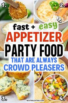 easy appetizer party food that are always crowd pleasers