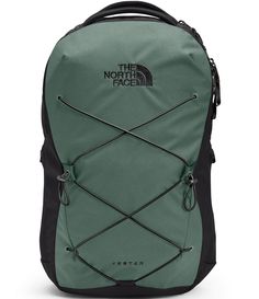 From The North Face&#x2C; this Jester Backpack features:600D recycled polyester with non-PFC durable water-repellent (non-PFC DWR) finish   Our FlexVent™ suspension system features a flexible yoke built from custom injection-molded shoulder straps; padded back panel; breathable lumbar panelTwo webbing top handles Padded laptop sleeve protects laptop Main compartmentFront compartment: secure-zip pockets&#x2C; a tablet sleeve and a key f The North Face Sports Backpack, The North Face Sporty Standard Backpack, Sporty The North Face Standard Backpack, The North Face Nylon Bags For Outdoor Activities, The North Face Nylon Hiking Bag, Functional Waterproof The North Face Bags, The North Face Outdoor Standard Backpack, Green The North Face School Bag, Functional Waterproof Bags By The North Face