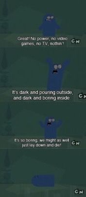 four different types of golf screenshots with the text'it's dark and boring