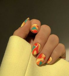 Nails 23, Colorful Nail, Nagel Tips