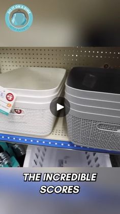 the inside of a store with several coolers stacked on top of eachother