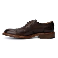 Elevate your debonair look with instant sophistication this season. The Clark oxford by Vintage Foundry Co. features exquisite wingtip and brogue detailing, making it a standout choice for any outfit. Whether paired with dark jeans for a smart-casual ensemble or with suit pants for a polished formal look, these oxfords offer versatility and style. Step out with confidence and refine your wardrobe with the Clark oxford, where classic elegance meets modern design. Business Wingtip Oxfords With Goodyear Welt, Business Wingtip Oxford Shoes With Goodyear Welt, Classic Brown Wingtip Derby Shoes, Formal Goodyear Welt Wingtip Derby, Wingtip Oxfords For Business Casual, Masculine Wingtip Oxfords For Formal Occasions, Masculine Wingtip Oxfords For Formal Wear, Business Wingtip Oxfords, Classic Wingtip Dress Shoes With Goodyear Welt