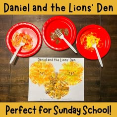 the lion's den is perfect for sunday school students to learn how to make their own lions