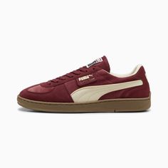 Back in an array of vivid colour schemes, the PUMA Super Team is modeled on the 1982 Handball World Championship trainer worn by the German national team. The original Super Team was crafted with a full suede upper, locking down the shoe’s classic styling. Originally a design feature to stand up to the rigors of the sport, contrast stitching in the midsole became one of the shoe’s most distinctive and standout features.. Visit our page to learn more about our regal red PUMA Super Team Velvet Sne Shoes Fall 2024, Red Sneakers Women, Red Puma Shoes, Colourful Shoes, Puma Shoes Women, German National Team, Women Shoes Sneakers, Almond Chocolate, Outdoor Sneakers