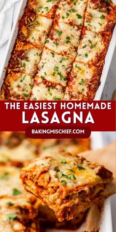 the best homemade lasagna recipe ever