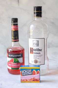 the ingredients to make this drink include vodka, watermelon and cranberry juice