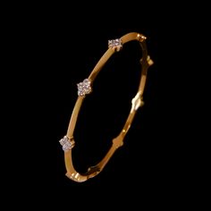 Yojana Floral Diamond Bangles - Jewellery Diamond Necklace Designs, Gold Pendant Jewelry