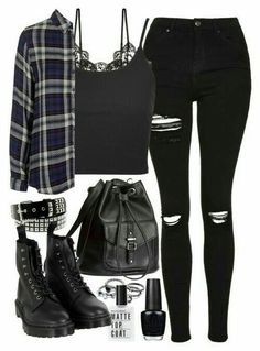 Mode Rock, Mode Grunge, Boots Comfortable, Teenage Outfits, Jeans Boots, Stil Inspiration, Ținută Casual, Modieuze Outfits