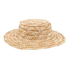 a straw hat on a white background