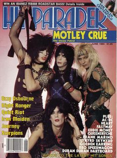 a magazine cover with four women on the front and one is holding a pole in her hand