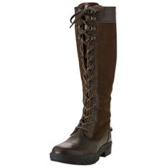 Ada Tall Lace Up Boot by SmartPak Brown Round Toe Work Boots For Riding, Rugged Winter Boots For Ranch, Rugged Round Toe Riding Boots, Country Style Outdoor Boots With Round Toe, Rugged Riding Boots With Round Toe, Rugged Round Toe Waterproof Boots For Riding, Rugged Waterproof Round Toe Riding Boots, Rugged Waterproof Boots With Round Toe For Riding, Rugged Waterproof Riding Boots With Round Toe