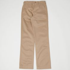 These military chinos from Buzz Rickson's are cut in a slim straight fit, and follow the brilliant tradition of superbly manufactured garments which we have come to expect from this company. The fabric is a durable 100% cotton chino drill, which is hard wearing and softens beautifully over time. Known for their attention to detail, the good people at Buzz Rickson's have fitted this iconic chino model with a vintage reproduction 'Talon' zipper for the fly opening, and narrow, double welted back p Cotton Chinos, Vintage Military, The Fly, Pocket Bag, Good People, Classic Design, The Good, Khaki Pants, Bring It On