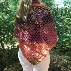 hand crocheted fall shawl that that is great to wear anywhere at anytime! comes in one size that fits all! Pink Shawl For Fall, Fall Knitted Shawl, Brown Crochet Shawl For Fall, Fall Crochet Brown Shawl, Fall Knit Shawl, Fall Beach Crochet Shawl, Fall Beach Shawl With Crochet Details, Hand Knitted Shawl For Fall, Crochet Shawl For Fall