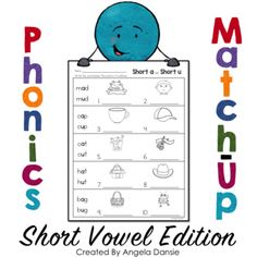 the phonicic short - o leveled worksheet is shown with an image of