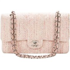 Structured Shoulder, Chanel Pink, Pink Tweed, Pink Aura, Malibu Barbie, Girly Bags, Chanel Shoulder Bag, Pink Chanel, Handbags And Purses