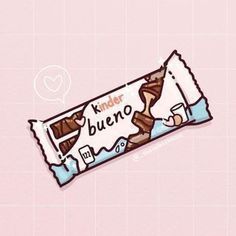 a candy bar with the word kinder bueno written on it