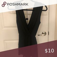 Sexy Black Romper Paired great with sandals or heels! Light pilling overall. Deep V (stickies suggested!). Boohoo Pants & Jumpsuits Jumpsuits & Rompers Black Romper, Deep V, Pant Jumpsuit, Jumpsuit Romper, Overalls, Little Black Dress, Size 4, Rompers, Sandals