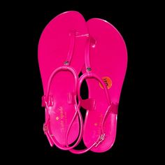 “Joni”Neon Pink Sandals Sz 9 Spade Metallic Detailing Never Worn Still Have Connector Bob Trendy Kate Spade Sandals For Spring, Pink Ankle Strap Jelly Sandals For Vacation, Pink Flip Flops With Single Toe Strap For Vacation, Pink Flip Flops With Single Toe Strap For Summer, Kate Spade Ankle Strap Sandals For Summer, Trendy Kate Spade Spring Sandals, Kate Spade Trendy Spring Sandals, Kate Spade Summer Sandals With Ankle Strap, Pink Single Toe Strap Flip Flops For Vacation