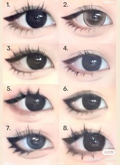 Enlarging Eye Makeup, Short Black Hair Characters Halloween, Kokomi Eye Makeup, Douyin Eyes Drawing, Mollycore Outfits, Asian Fishing Makeup Example, Make Ip Ideas, Star Y2k Pfp, Light Gyaru Makeup