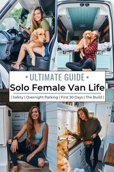 the ultimate guide to solo female van life for families and their dogs, plus tips on how to get there