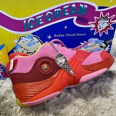 Billionaire Boys Club Ice Cream (Pharrell Williams & Nigo’s Brand) X Reebok Bring The Answer 5 Mu Sneaker In A “Cherry Tomato / Posh Pink” Color-Way (Similar To The Sought-After Pharell Williams “Pink Lemonade” Ice Cream Flip Sneaker) Answer 5 Is A Classic Low-Profile Reebok Shoe Released 15 Yrs Ago Made Famous By Nba Player Allen Iverson Vivid Color Palette Velcro Heel Strap Bbc Ice Cream Logo Circular Jewel On Upper Iverson Ice Cream Hangtag Brand New Pristine Ice Cream Themed Box Fw7505 Ice Cream Sneakers, Lemonade Ice Cream, Reebok Shoe, Ice Cream Shoes, Vivid Color Palette, Logo Circular, Ice Cream Logo, Blue Toes, Club Shoes