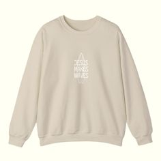 .: Made with a medium-heavy fabric blend of 50% cotton and 50% polyester (8.0 oz/yd² (271.25 g/m²)), this sweatshirt feels cozy and is the perfect choice for those colder months. .: The classic fit along with the crew neckline deliver a comfy wearing experience with a clean-cut style. Meanwhile, the double-needle stitching at the shoulder, armhole, neck, waistband, and cuff seams add top-tier durability. .: Say goodbye to itchiness thanks to the gray, pearlized tear-away label. .: Made using 100% ethically grown US cotton. Gildan is also a proud member of the US Cotton Trust Protocol ensuring ethical and sustainable means of production. The blank tee's dyes are OEKO-TEX-certified dyes with low environmental impact. .: Fabric blends: Heather Sport colors - 60% polyester, 40% cotton Christian Brands, Surfer Boy Style, Twitter Logo, Christian Church Outfit, Surf House, Bible Verse Wallpaper, Surf Art, Scripture Quotes Bible, The Gray